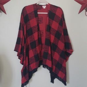 Buffalo Check Poncho
